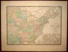 Cote Eastern Of United States And Canada map Geographic old Levasseur And Brue