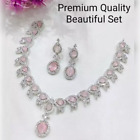 Indian High Quality New Style Bridal Fancy Necklace Fashion Cz/ad Jewelry Set