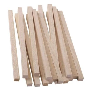 Original 20 Pieces Wood Art Craft Wooden Sticks Pieces Dowels Pole Rods Sweet - Picture 1 of 6