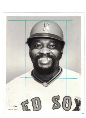 George Scott Boston Red Sox 1980 USED 8x10 Press Photo RH5 - Image 1 of 2
