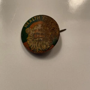 Antiker Vintage Weihnachtsmann für Gesundheit Pin - Bild 1 von 7