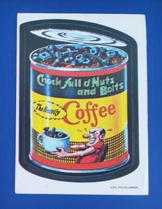 73 WACKY PACKAGES SERIES 1 OPEE CHEE WHITE BACK CHOCK FULL OF NUTS AND BOLTS 