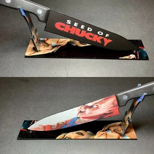 Seed Of Chucky Knife With Sublimated Stand - Picture 1 of 7
