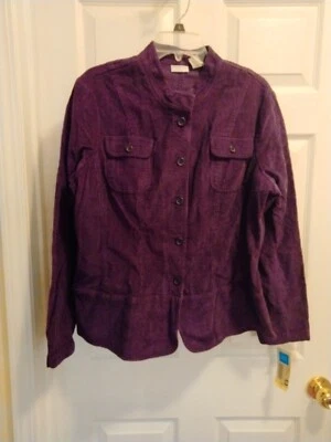Chaqueta de Pana Covington Vintage Púrpura Talla 18 Nueva Foto 1 de 4
