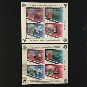 Montenegro 2006 s/s sheet complete set MNH ** Europe perforated + unperforated - Picture 1 of 1