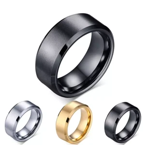 Men Women Couple Titanium Steel Finger Fashion Wedding Engagement Rings - Picture 1 of 8