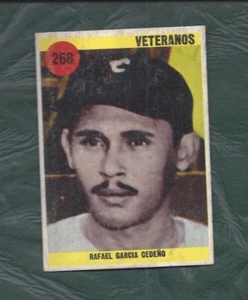 Tarjeta de béisbol venezolana Ovenca 1970 #268 Rafael García Cedeño Veteranos justa - Imagen 1 de 2