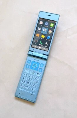 KYOCERA 701KC DIGNO KEITAI 2 Android Flip Phone Blue SIM Free Unlocked Japan - Image 1 of 4