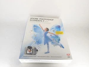 Adobe Photoshop Elements 7 CD ROM CIB Big Box (Brand NEW, Factory Sealed) - Picture 1 of 6
