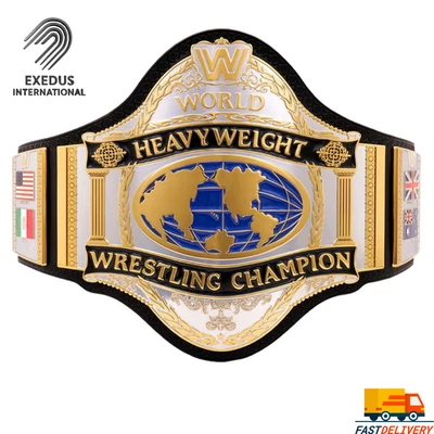 HULK HOGAN World HeavyWeight Wrestling Championship Belt Replica Title 2mm Brass - Image 1 of 4