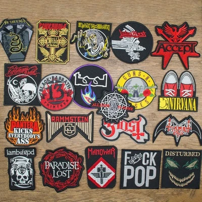 Heavy Metal, Hard Rock Patch Set (20 pcs) for battle jacket. - Image 1 of 4