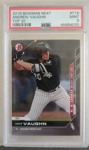 2019 Bowman Next Top 20 #T16 Andrew Vaughn Topps Now White Sox Only 271 Made PSA - Picture 1 of 2