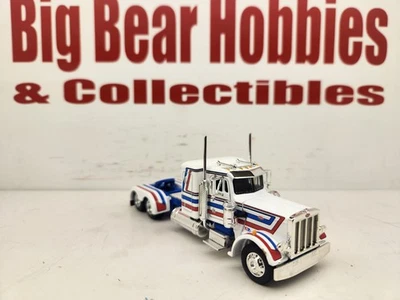 1/64 DCP/FG Bicentennial Red/Wht/Blue 359 Peterbilt Coffin Bunk Sleeper Tractor - Image 1 of 4