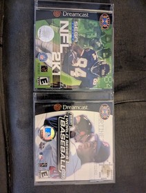 Sega NFL 2K1 & World Series Baseball 2K2 Sports Dreamcast NTSC-U/C 2000 2002