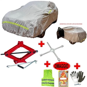 PER LAND ROVER DEFENDER 5P KIT PER AUTO TELO COPRIAUTO+CRIC A PANTOGRAFO+CHIAV - Picture 1 of 7