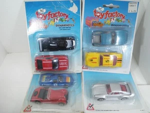 Zee 7 cars lot: 4 diff Porsche on TC Toy Factory Dynawheels cards. Hong Kong. - Bild 1 von 12