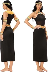 Cleopatra Costume with Cleopatra Accessories - Women's Outfit Dress Up XL - Foto 1 di 2