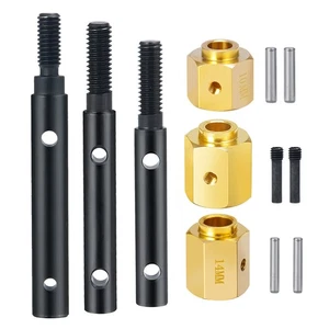For 1:10 SCX10III AXI03007 RC Car Metal Portal Stub Axle Drive Shaft Outer Cover - Picture 1 of 35