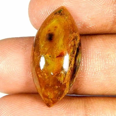 Pietersita natural dorada de 10,10 quilates cabina de marquesa de buena calidad + piedras preciosas sueltas Foto 1 de 3