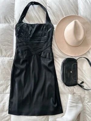 White House Black Market Women's Halter Dress Size 2 Halter Bandage Mini - Image 1 of 4