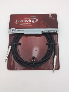 Livewire Essential 16 g Lautsprecherkabel 1/4" bis 1/4" 10 Fuß schwarz - Bild 1 von 4