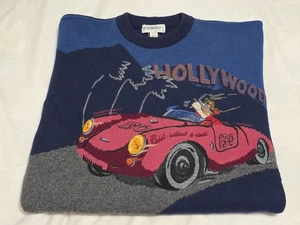 Iceberg Vintage JAMES DEAN Hollywood 130 Rebel Hellblau Pullover Sweater SZ L - Picture 1 of 12
