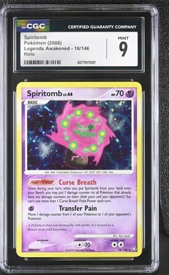 CGC 9 MINT Spiritomb 2008 Legends Awakened 16/146 Holo Pokemon Card - Image 1 of 2