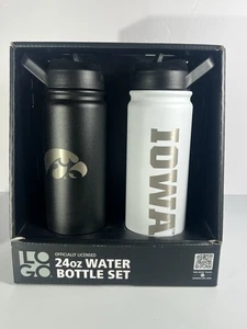 (2) Nuevas botellas de agua con logotipo de la NCAA marcas Iowa Hawkeyes 24 oz logotipo Caitlin Clark - Imagen 1 de 10