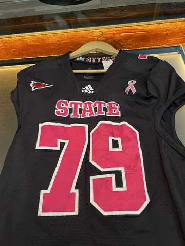 NC North Carolina State Wolfpack Adidas BCA RJ Mattes Jersey Game Worn Used Rare Cover