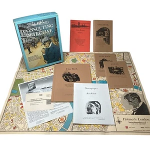 Vtg 1982 Sherlock Holmes Consulting Detective Game, 10 Cases 100% Complete - Picture 1 of 19