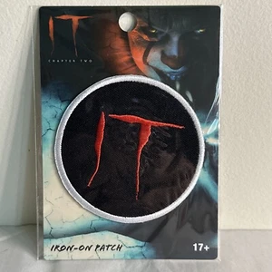Official "IT" Round Embroidered Iron On Patch - Picture 1 of 1