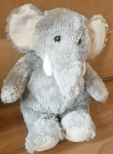 M&S Elephant Soft Toy Grey Pink 7920 752 Tusks 7920752 - Picture 1 of 5