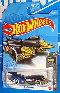 Hot Wheels 2021 Treasure Hunt HW Space #199 Ollie Rocket Black & Blue mit OH5SPs - Bild 1 von 2