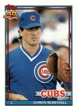 1991 Topps #188 Damon Berryhill - Chicago Cubs