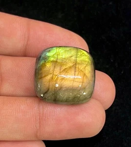 49 Ct Natural Multi Fire Labradorite Square Cabochon Gemstone 24x24x8 mm DI=315 - Picture 1 of 7