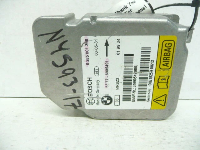NY593-17 GARANTÍA OEM 2000-2006 BMW 323i 325i 328i 330i SRS módulo de control Foto 1 de 2