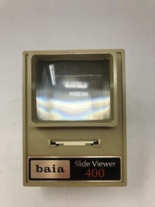 Visualizzatore diapositive vintage Baia 400 illuminato con ingrandimento 3X per diapositive 35mm - Foto 1 di 15