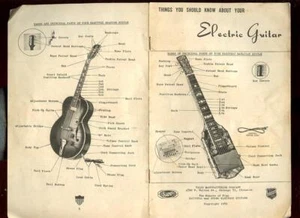 RARE OLD 1950 THINGS SHOULD KNOW ABOUT YOUR ELECTRIC GUITAR SUPRO VALCO NATIONAL - Picture 1 of 2