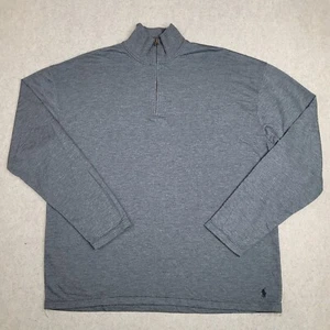 Polo Ralph Lauren Suéter Para Hombres XL Gris Pullover Cuello Simulado Manga Larga - Imagen 1 de 9