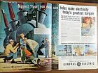 1954 GE General Electric Ad  Biggest Fuse you ever saw Big Circuit Breakers