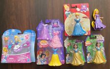 Disney Princess Mini Dolls Rapunzel Lot Magiclip Snow White Cinderella Dresses