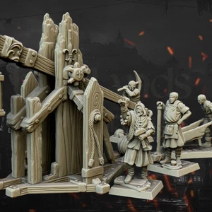 Miniaturas medievales Trebuchet x5 | D&D DnD | - Imagen 1 de 7