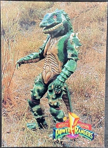 Saban 1994 Mighty Morphin Power Rangers Saliguana #48 Villain Rookie Card MMPR - Picture 1 of 2