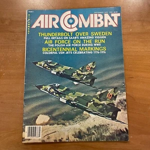 Air Combat Magazine Sep 1976 V 4 No 5 Saab's Viggen Polish WWll AF USN Jets - Picture 1 of 3