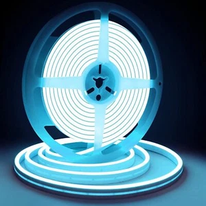 LED Neon Rope Light Strip DC 12V Waterproof Silicone Floor Garden Room Car Decor - Picture 1 of 16