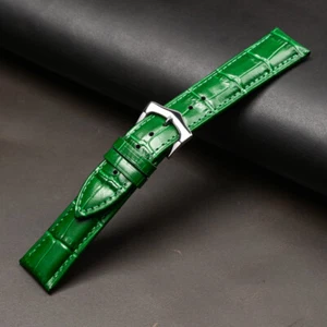 Women's Men's Genuine Leather Watch Strap Band Replacement Watchband 12-26mm - Picture 1 of 24