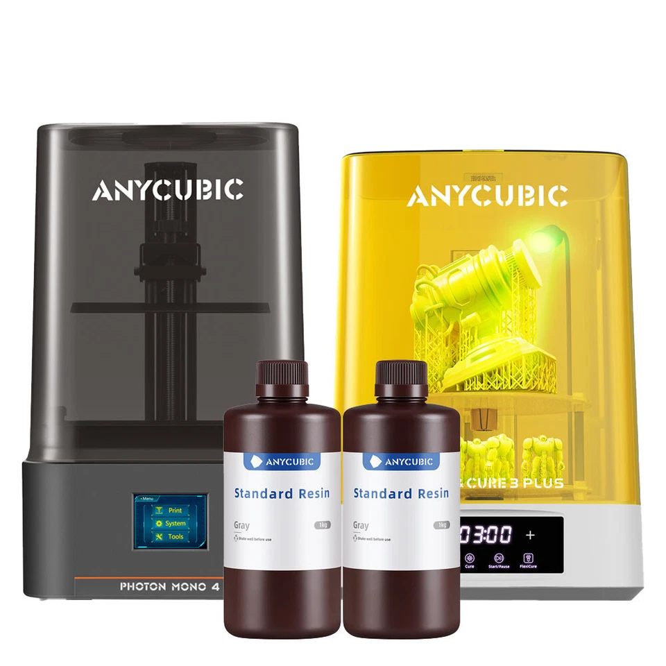 ANYCUBIC EB Version Photon Mono 4 Resin SLA 3D Printer LCD 10K UV Resin Wash Cure - Image 1 of 1