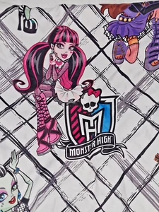 Mattel Monster High Bed Twin Sheet Flat & Pillowcase Kids Girls Bed Multicolor - Picture 1 of 13