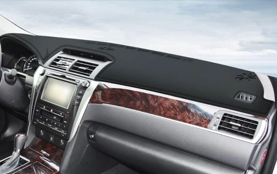 适用于丰田凯美瑞 12-17 皮革 PU 防滑仪表板盖垫仪表板地毯 — 第 1/4 张图片