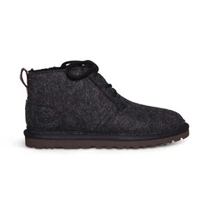 UGG NEUMEL REFELT BLACK SUEDE SHEEPSKIN CHUKKA WOMEN'S BOOTS SIZE US 7/UK 5 NEW - Picture 1 of 5